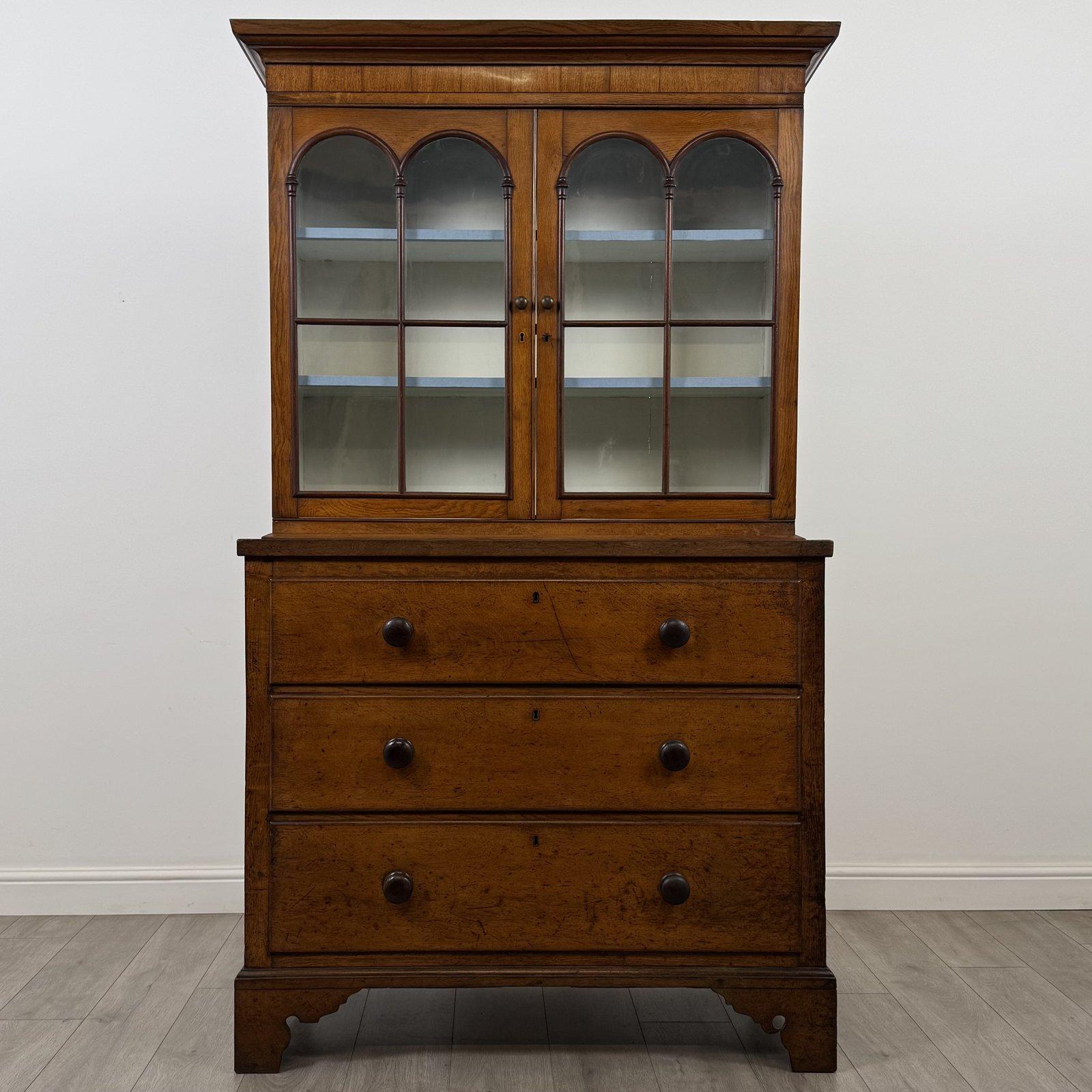 Antique Georgian Golden Oak Bookcase | 18th Century | AF-6494 (1 of 13) Antique Georgian Golden Oak Bookcase | 18th Century | AF-6494 (1 of 13)