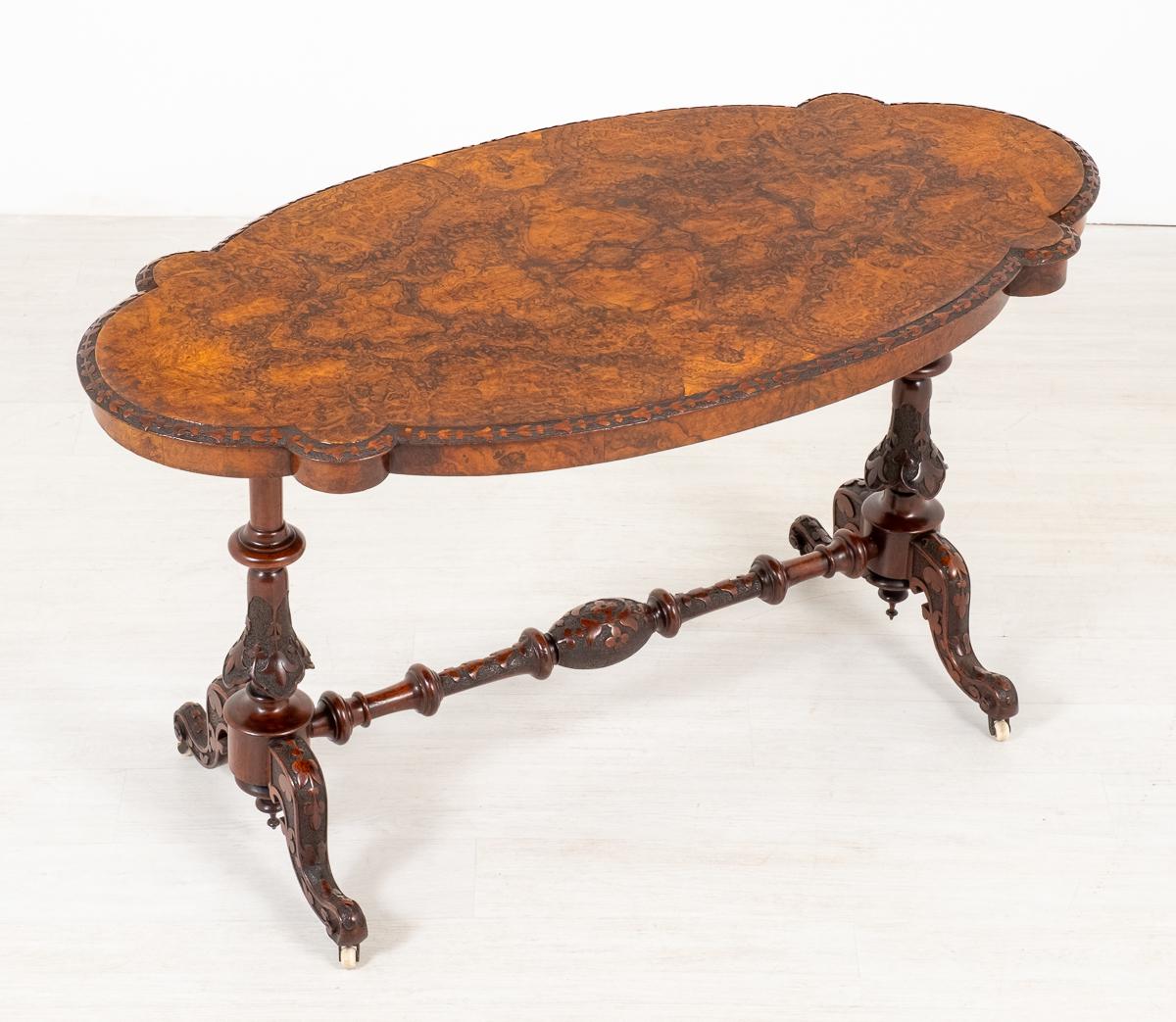 Excellent Victorian Burr Walnut Centre Table (1 of 7) Excellent Victorian Burr Walnut Centre Table (1 of 7)