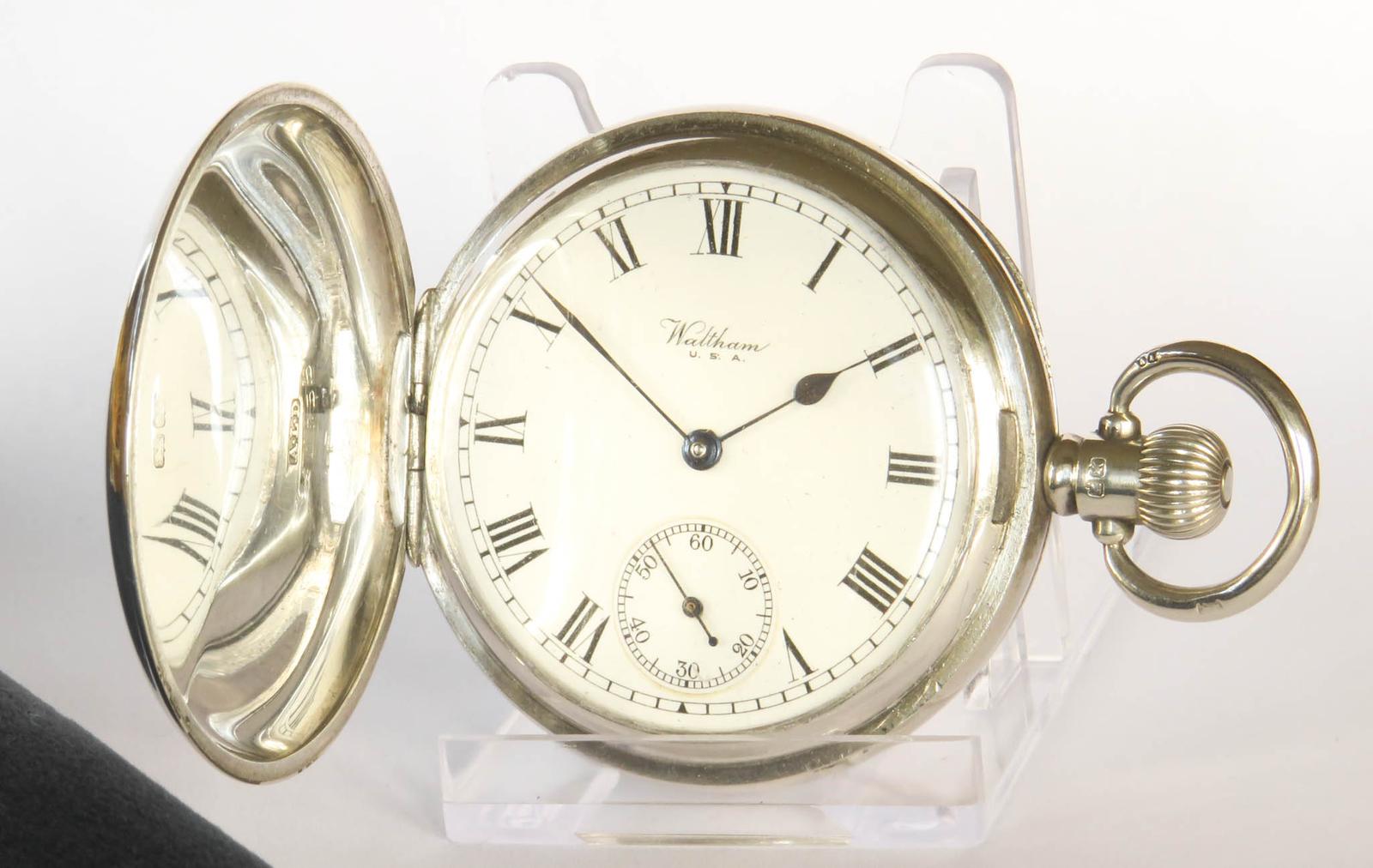 Pocket Watch: Antique Silver Waltham Full Hunter Pocket Watch (1 of 5) Pocket Watch: Antique Silver Waltham Full Hunter Pocket Watch (1 of 5)