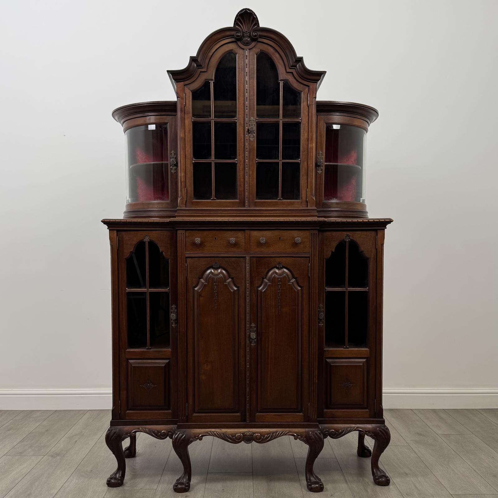 Antique 19th Century Queen Anne Style Display Cabinet in Walnut (1 of 12) Antique 19th Century Queen Anne Style Display Cabinet in Walnut (1 of 12)