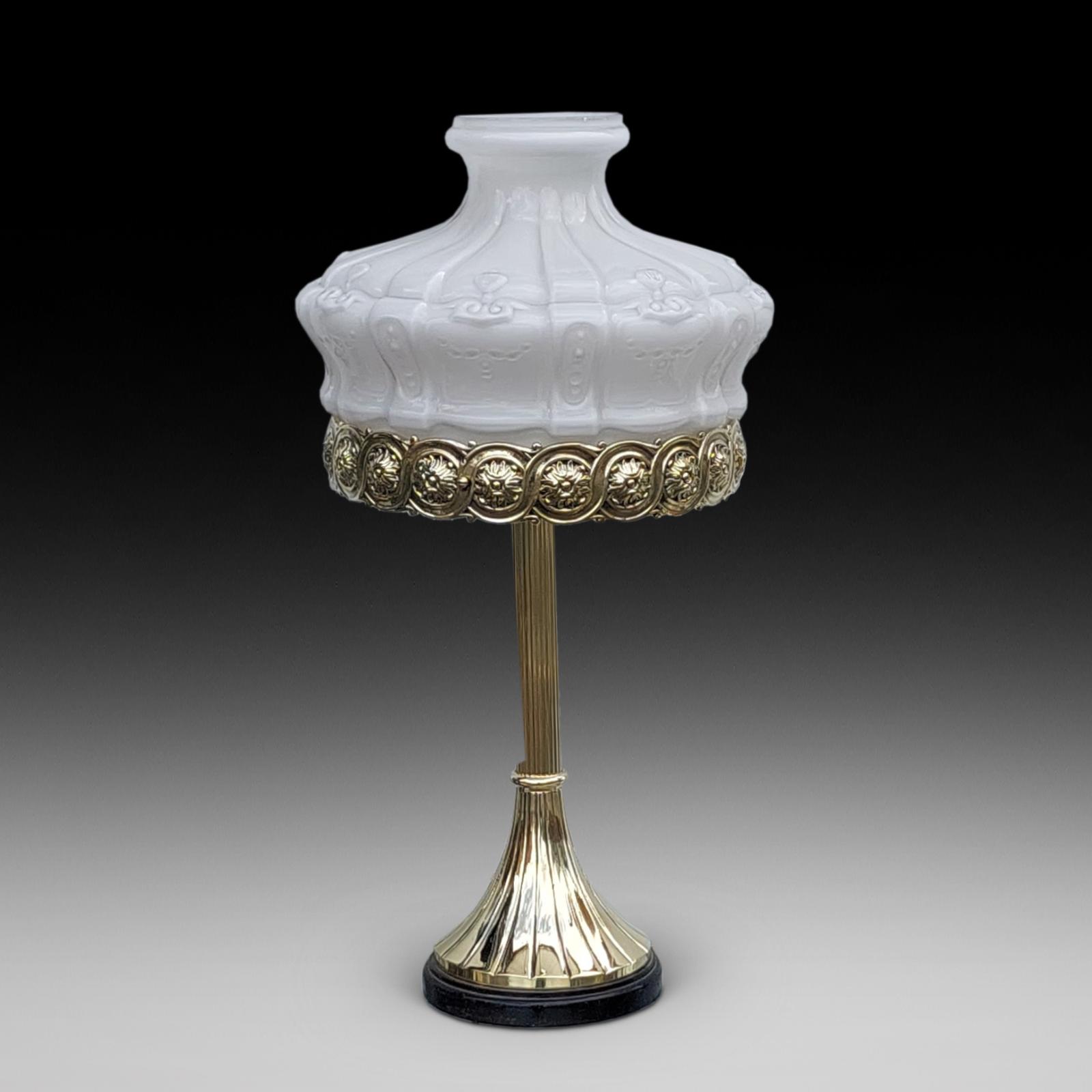 Late 19th Century Brass Table Lamp (1 of 9)