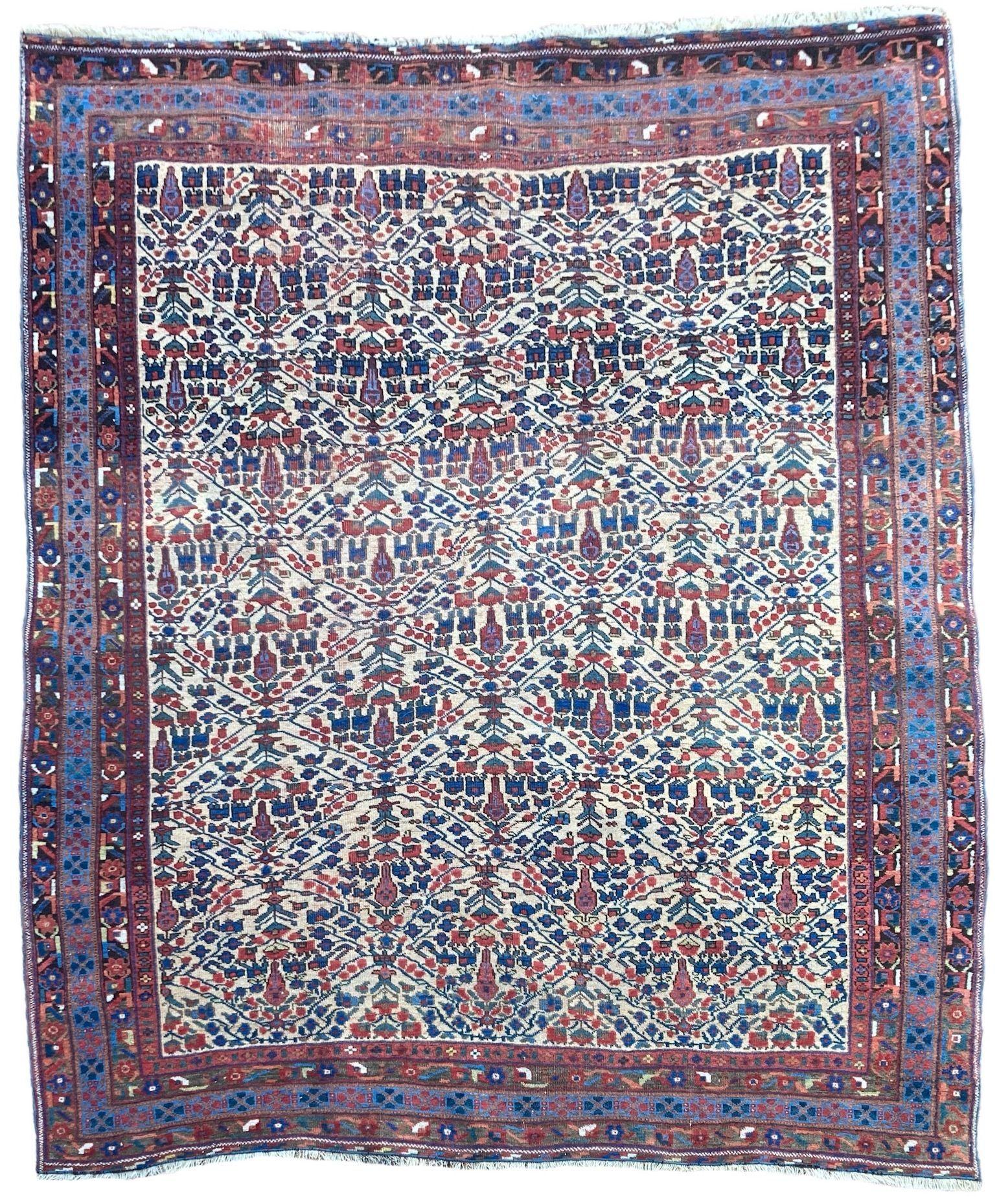 Antique Afshar Rug 1.90m x 1.56m (1 of 19)