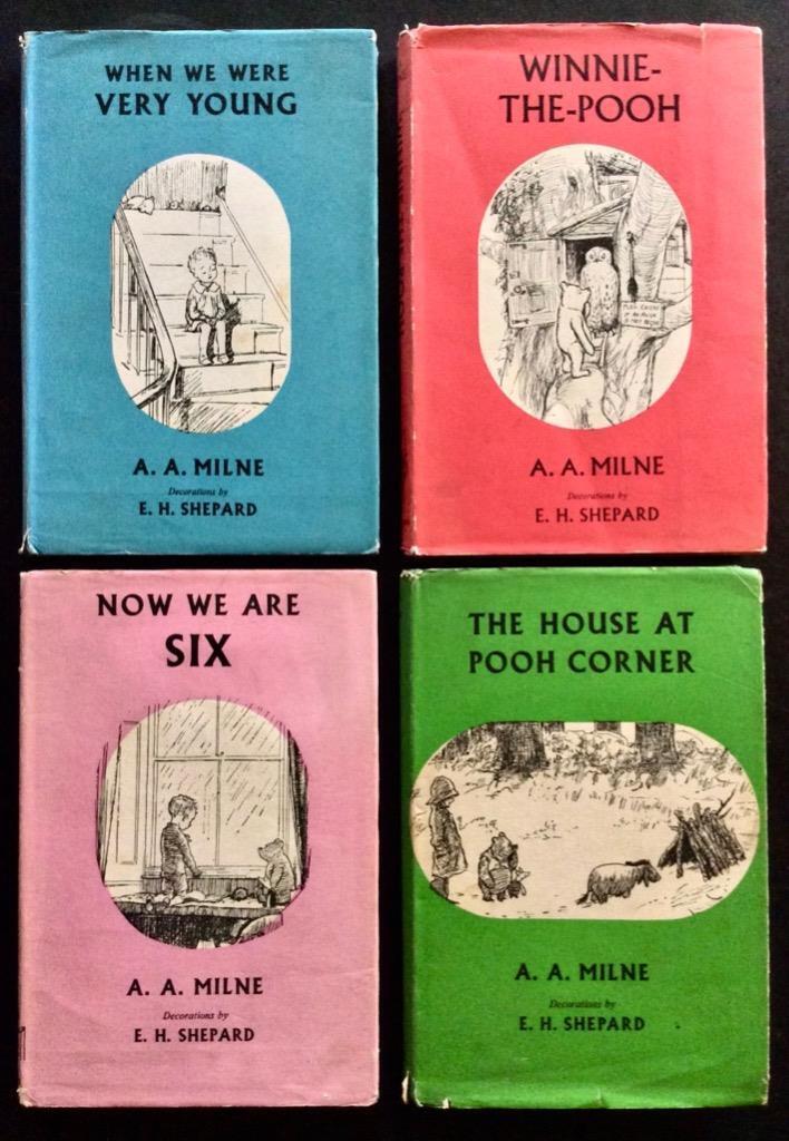 Vintage Set of Winnie The Pooh By A A Milne 4 x Vols With Original Dust Jackets (1 of 4) Vintage Set of Winnie The Pooh By A A Milne 4 x Vols With Original Dust Jackets (1 of 4)