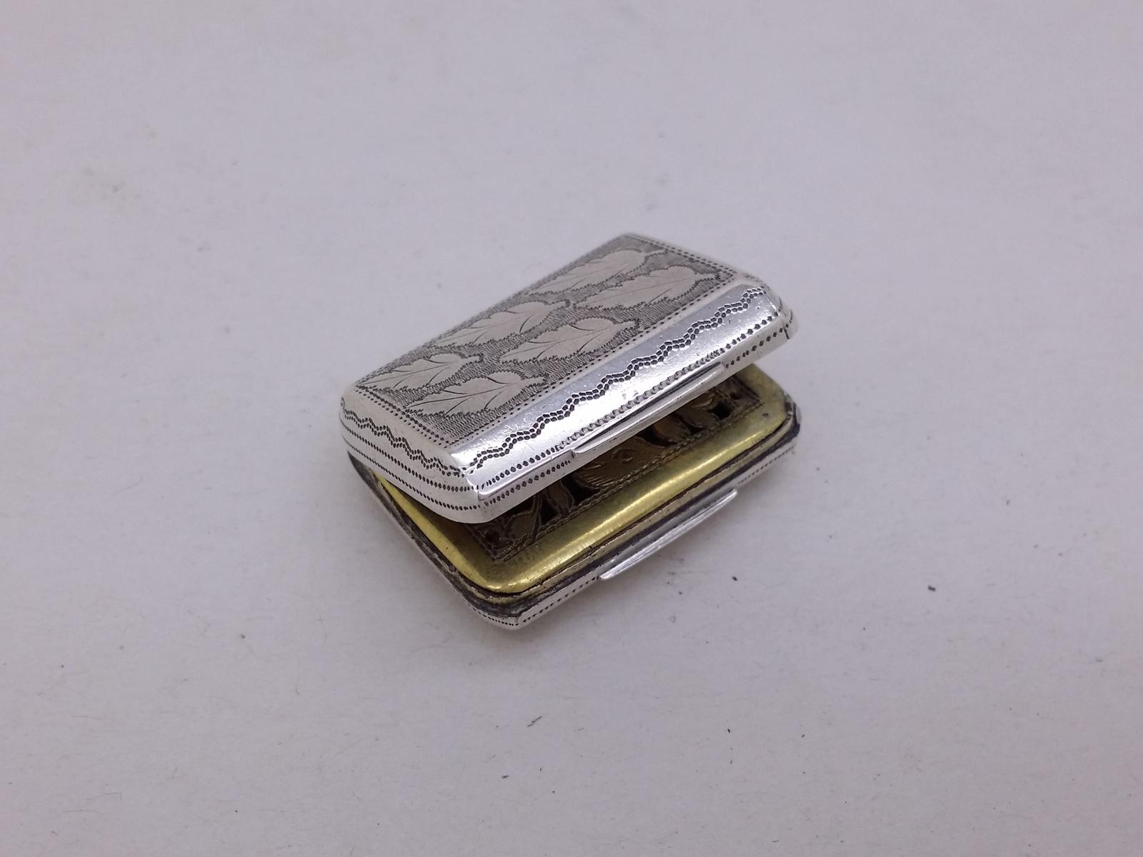 George III 1809 Sterling Silver Leaf Vinaigrette Hallmarked Birmingham (1 of 20) George III 1809 Sterling Silver Leaf Vinaigrette Hallmarked Birmingham (1 of 20)