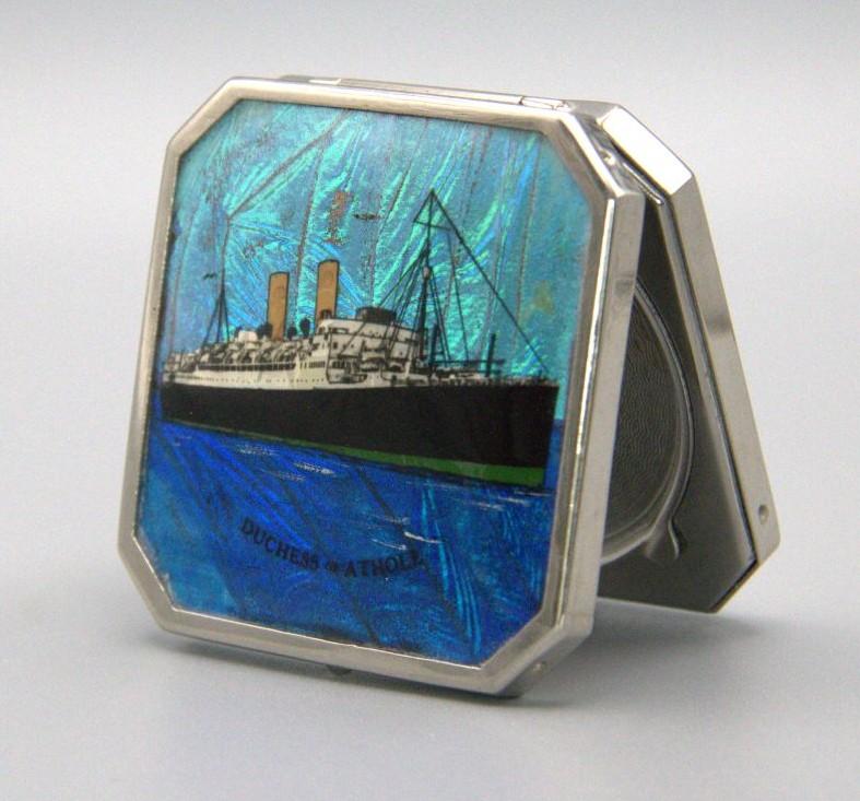 RMS Duchess of Atholl Cruise Line Powder Compact c.1920 (1 of 6)