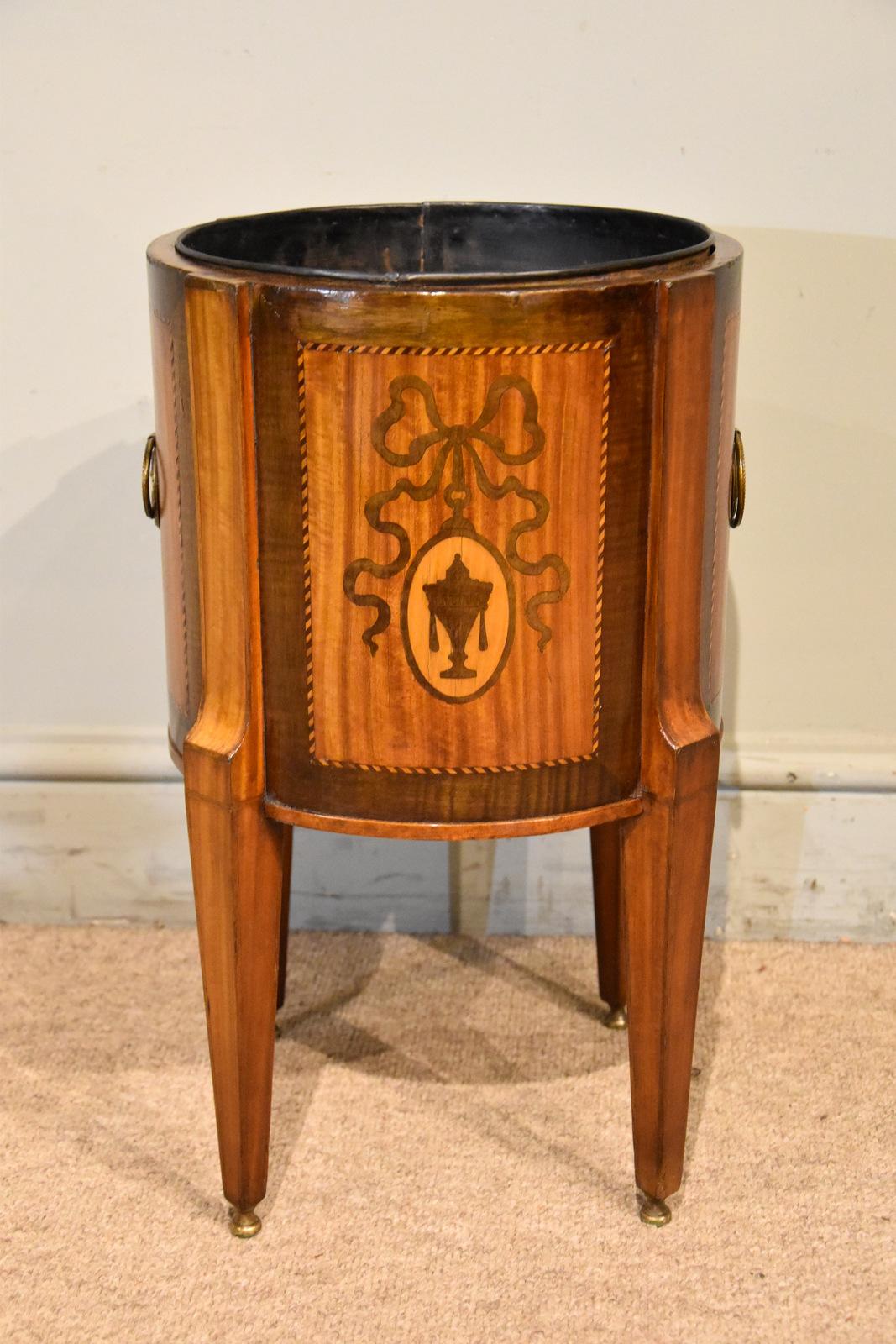 Dutch Satinwood & Marquetry Planter (1 of 5) Dutch Satinwood & Marquetry Planter (1 of 5)