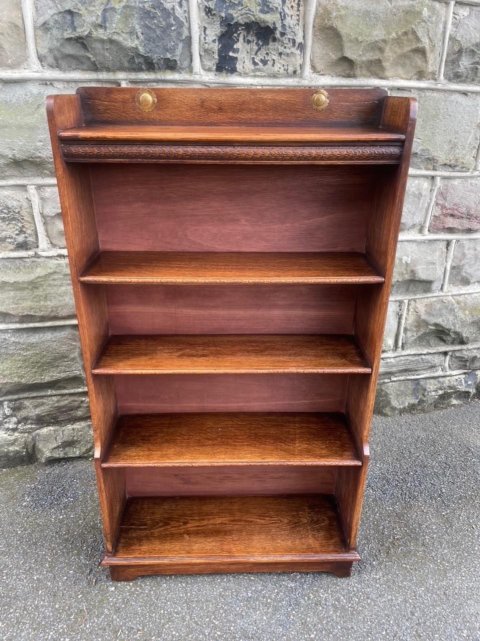 Antique Golden Oak Open Bookcase Bookshelves (1 of 10) Antique Golden Oak Open Bookcase Bookshelves (1 of 10)