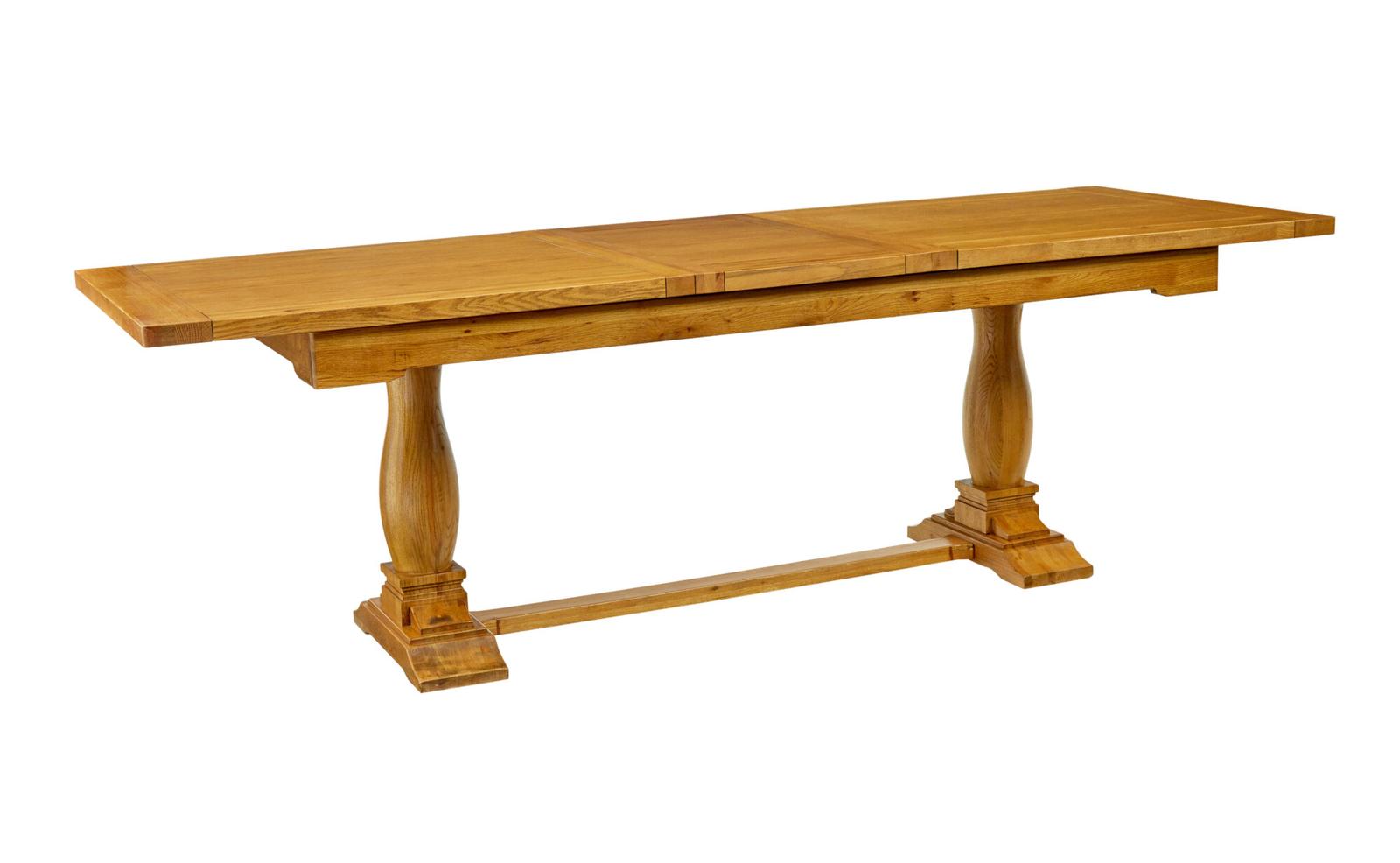 English Made Solid Oak Extending Dining Table (1 of 8)