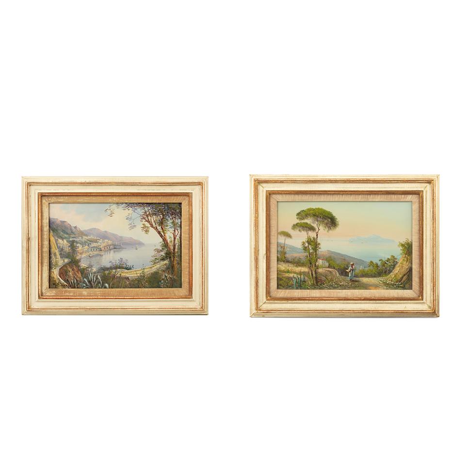 Two Charming Views of the Bay of Naples and Vesuvius by Maria Gianni (1 of 6)