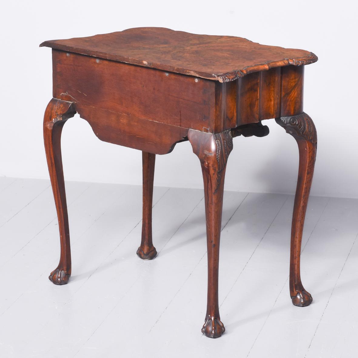 Quality Dutch Burr Walnut Lowboy (1 of 10)