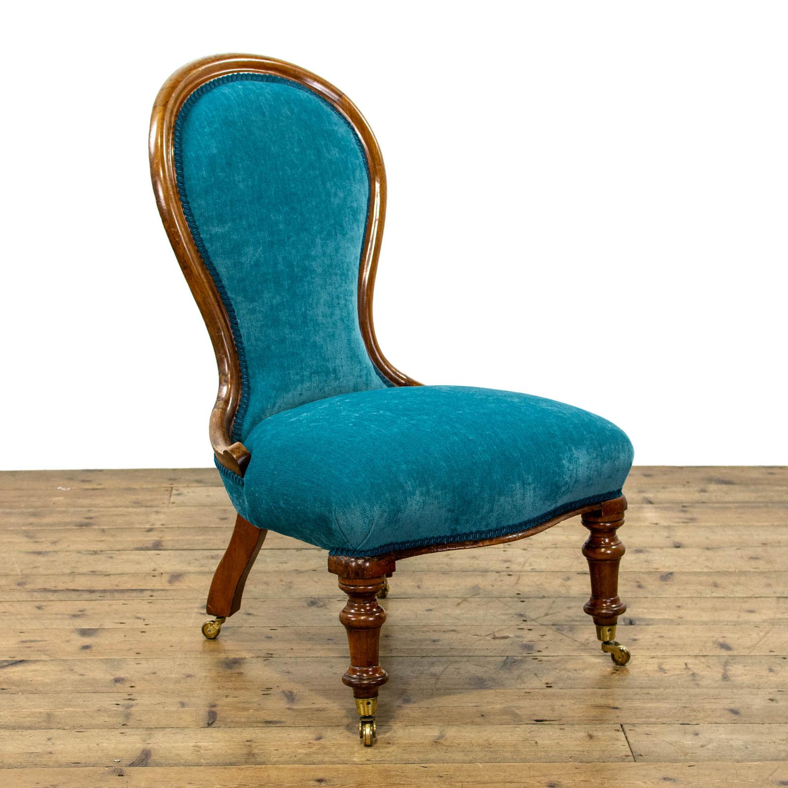 Antique Balloon Back Upholstered Chair (1 of 9) Antique Balloon Back Upholstered Chair (1 of 9)