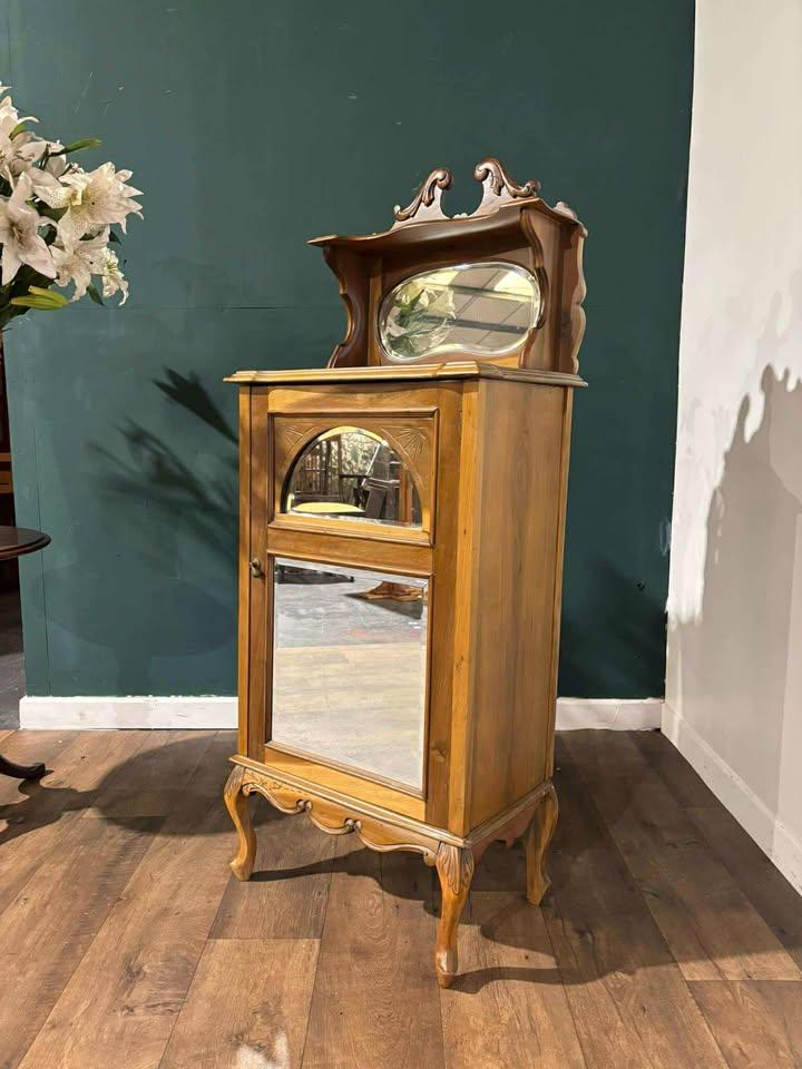 Elegant Edwardian Satinwood Music Cabinet (1 of 15)