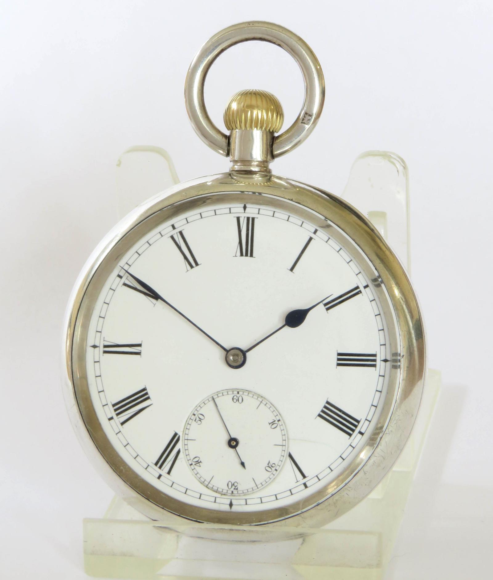 Pocket Watch : Antique Silver Omega Pocket Watch (1 of 5)