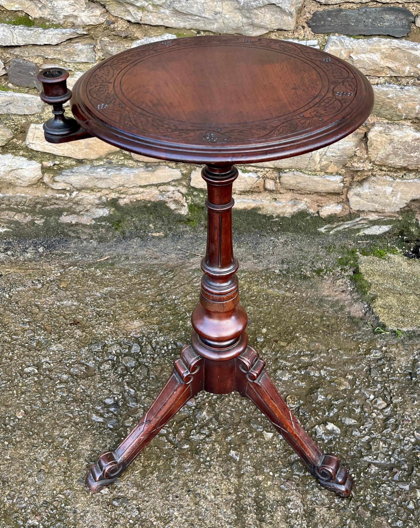 Victorian Occasional Table with Candle Holder (1 of 10) Victorian Occasional Table with Candle Holder (1 of 10)