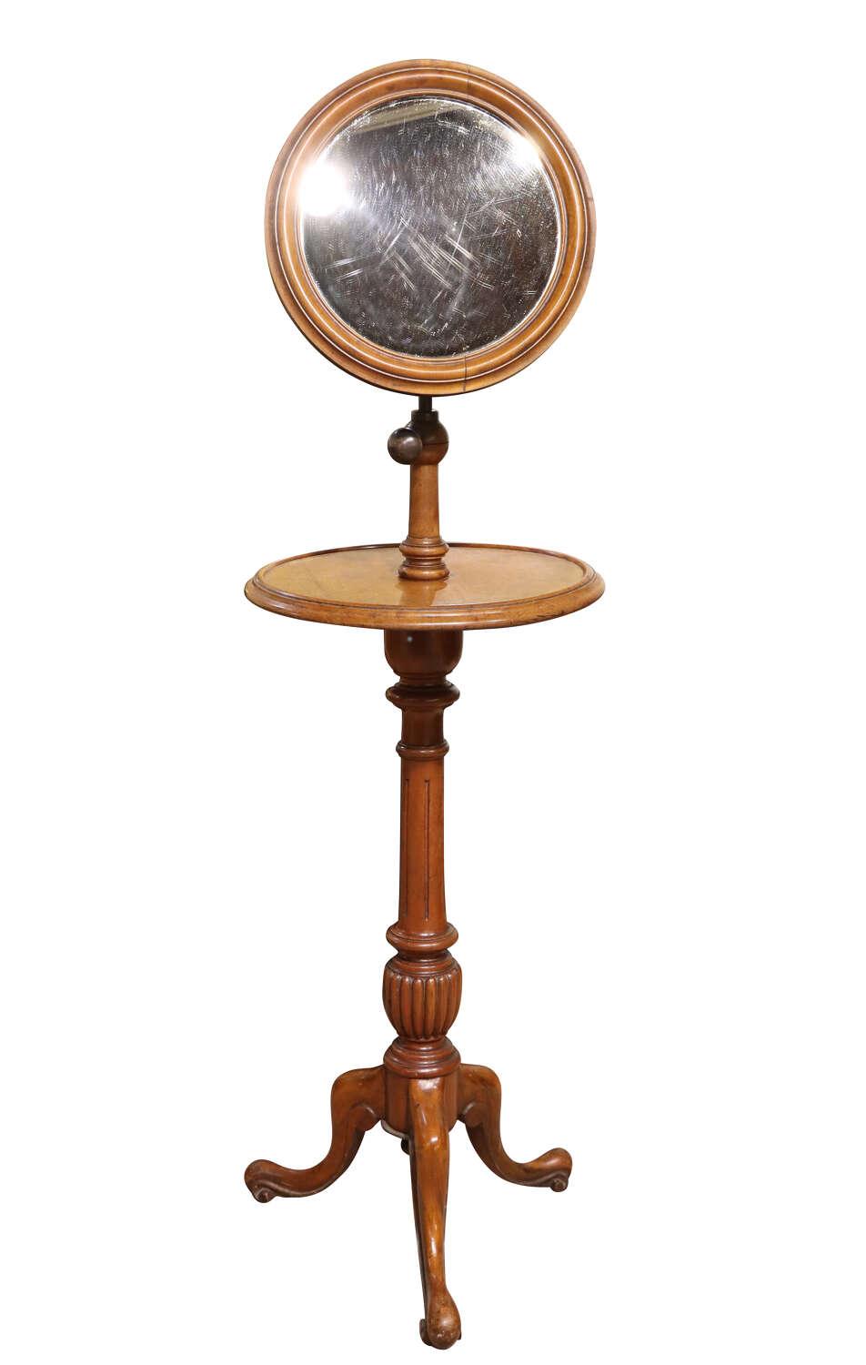 Victorian Mahogany Shaving Stand with Adjustable Mirror c.1870 (1 of 4)
