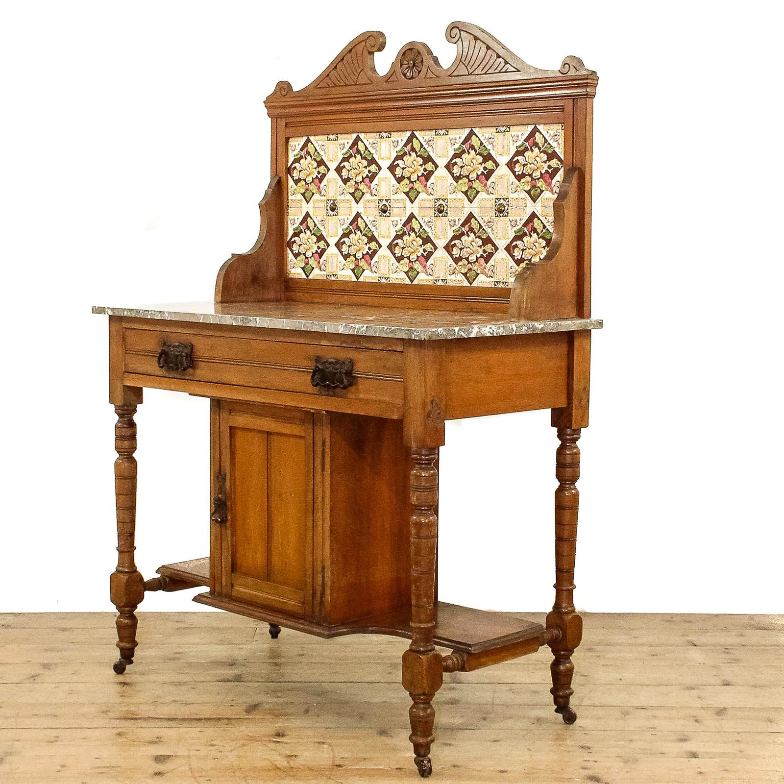 Antique Edwardian Tiled Washstand (1 of 9)