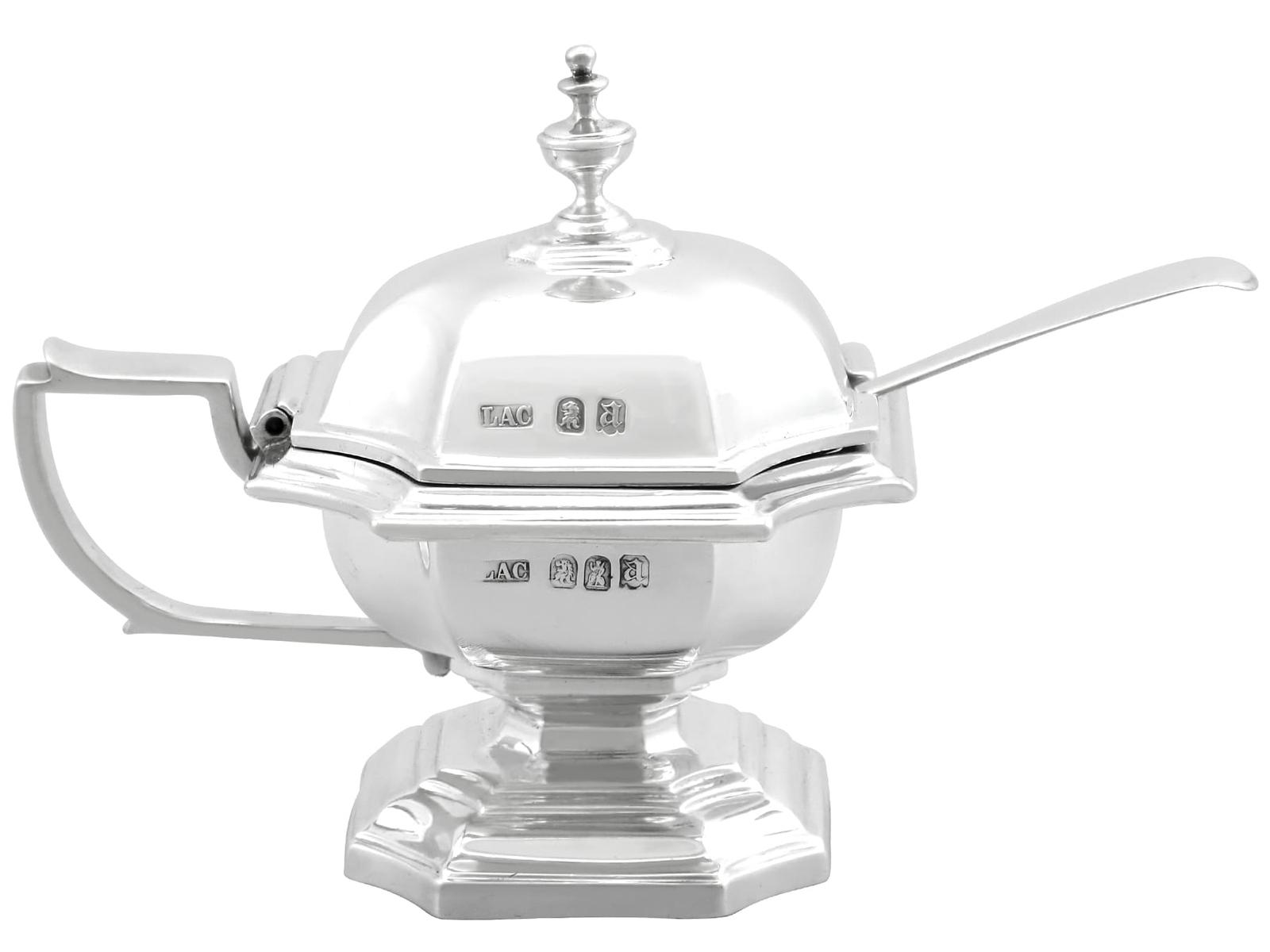 Antique George V Britannia Standard Silver Mustard Pot (1 of 14)