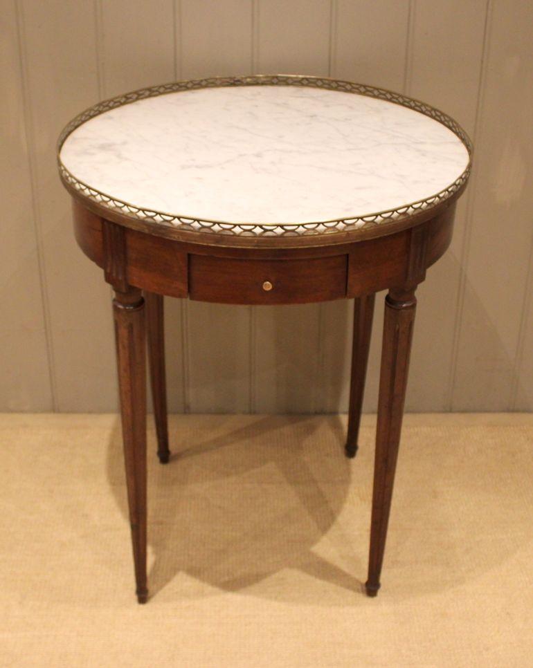 Circular Mahogany Marble Top Table (1 of 13) Circular Mahogany Marble Top Table (1 of 13)