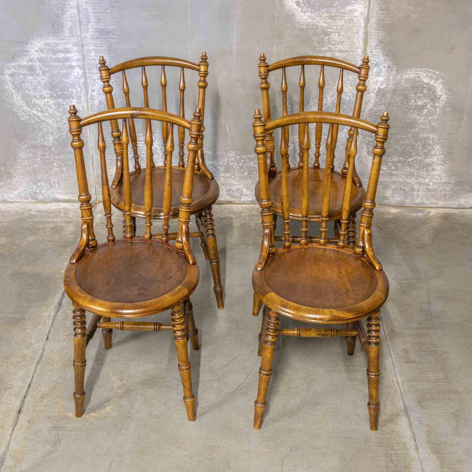 Set of Four Bentwood Chairs (1 of 8)