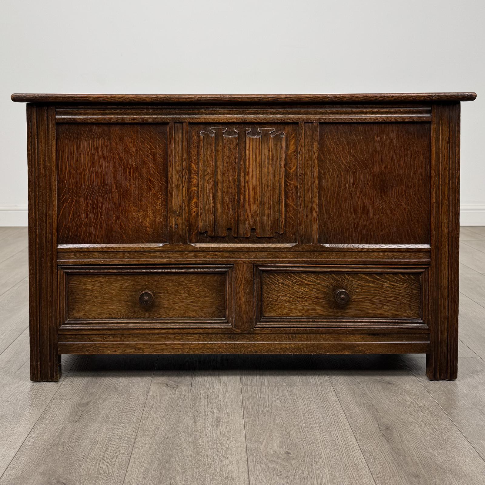 Antique 20th Century Small Edwardian Mule Chest In Oak (1 of 12) Antique 20th Century Small Edwardian Mule Chest In Oak (1 of 12)