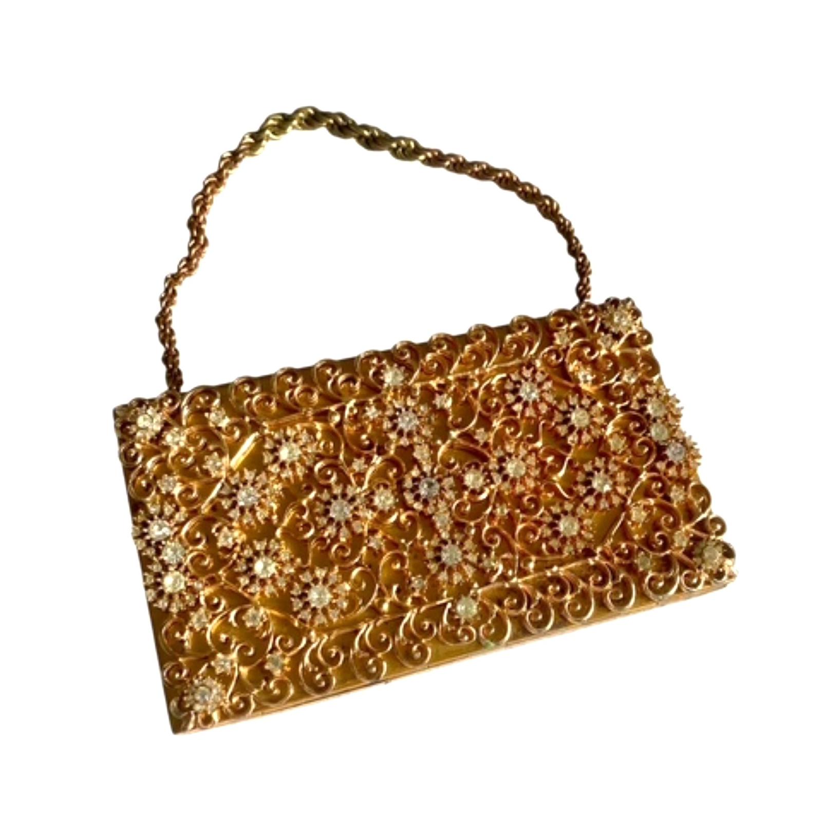 Vintage Evans Jewelled Vanity Carry All Powder Compact Comb Lipstick Coin Purse (1 of 14) Vintage Evans Jewelled Vanity Carry All Powder Compact Comb Lipstick Coin Purse (1 of 14)