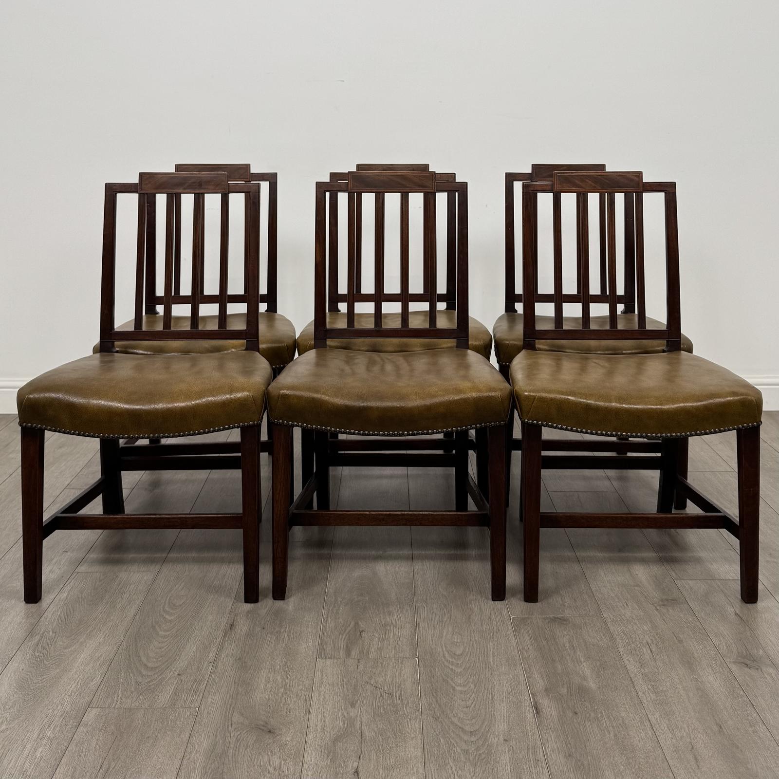 Antique 18th Century Set of 6 Mahogany Dining Chairs (1 of 8) Antique 18th Century Set of 6 Mahogany Dining Chairs (1 of 8)
