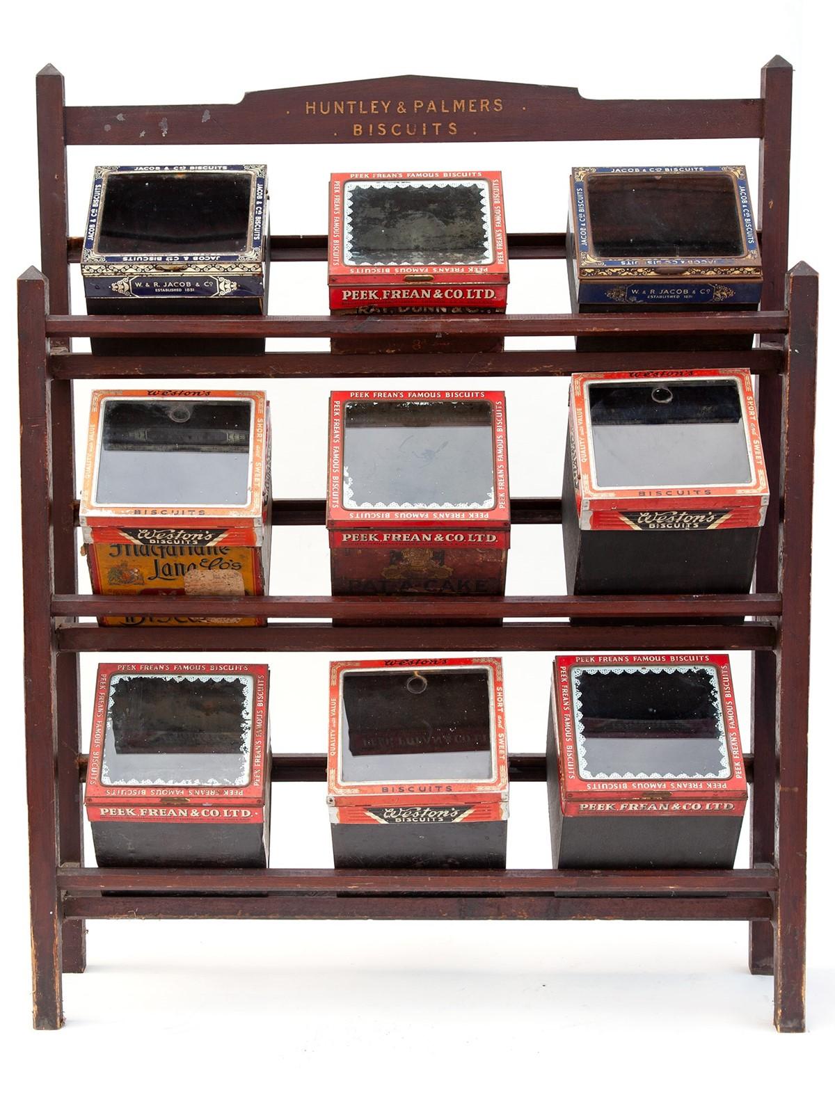 Huntley & Palmers' 9 Biscuit-Tin Display Stand (1 of 15)