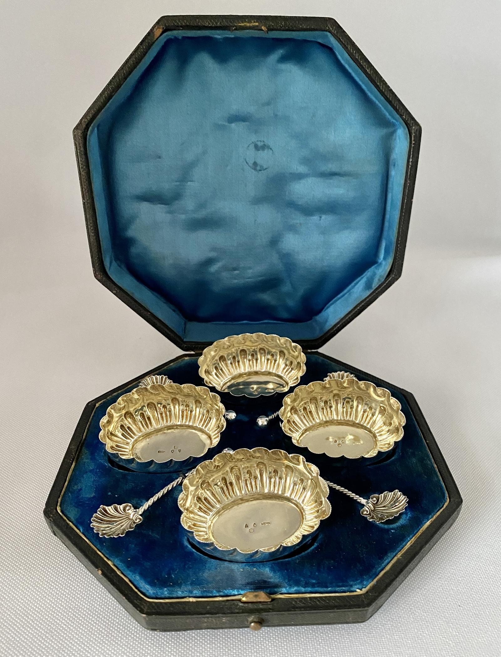Victorian Set of Silver Salts - 1895 (1 of 12)