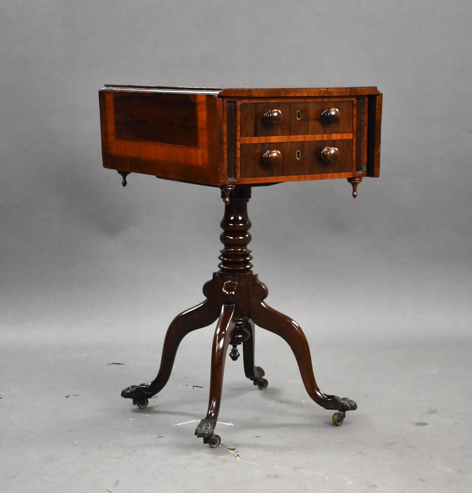 Regency Mahogany Work Table (1 of 11)