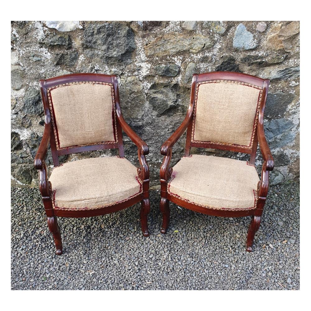 Pair of Early French Drawing Room Chairs (1 of 7) Pair of Early French Drawing Room Chairs (1 of 7)