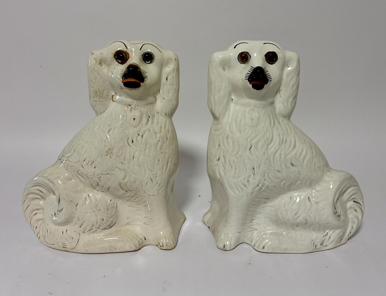 Pair of Antique Staffordshire Dogs (1 of 7) Pair of Antique Staffordshire Dogs (1 of 7)