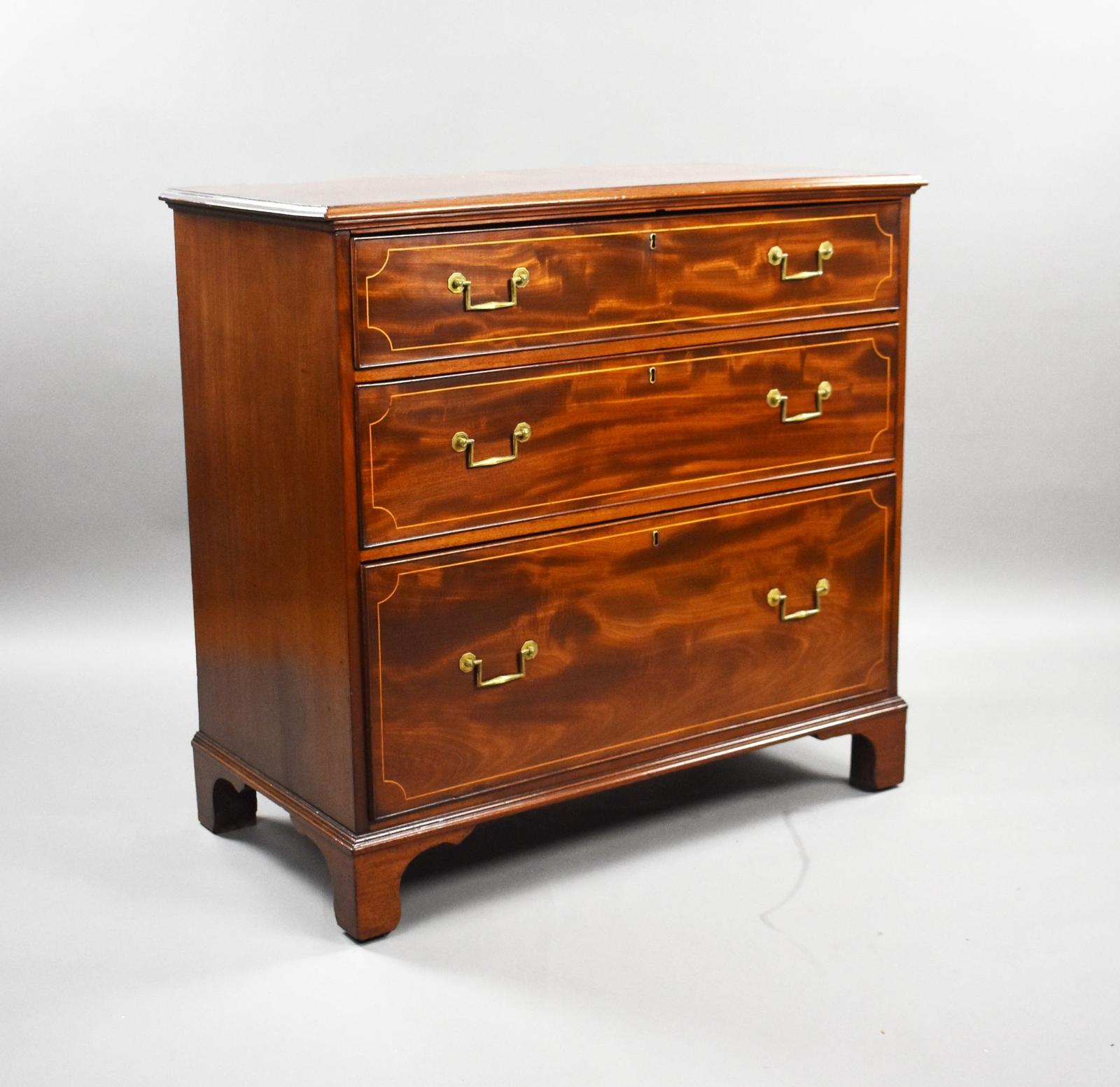 Regency Mahogany Inlaid Chest of Drawers (1 of 9)
