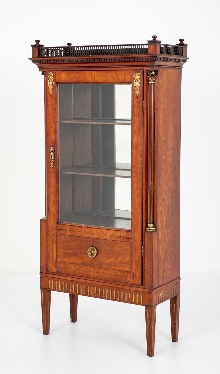 French Empire Style Mahogany Display Cabinet (1 of 9)