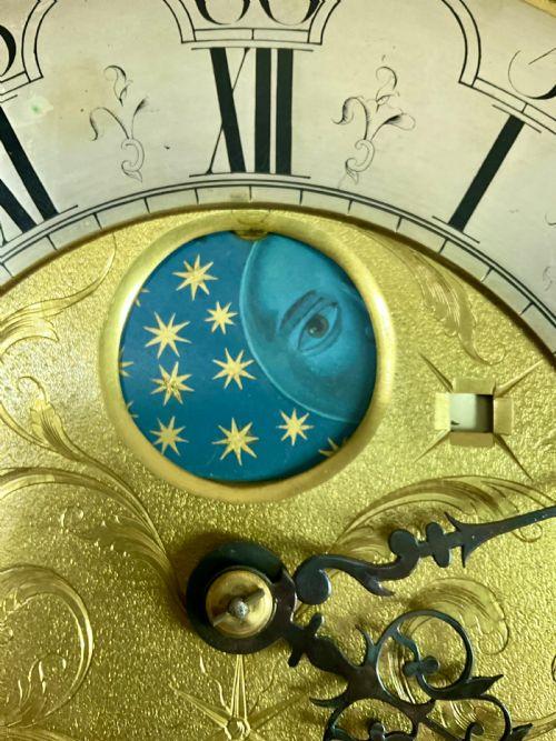 Early Georgian Penny Moon Mahogany Longcase Clock (1 of 18)