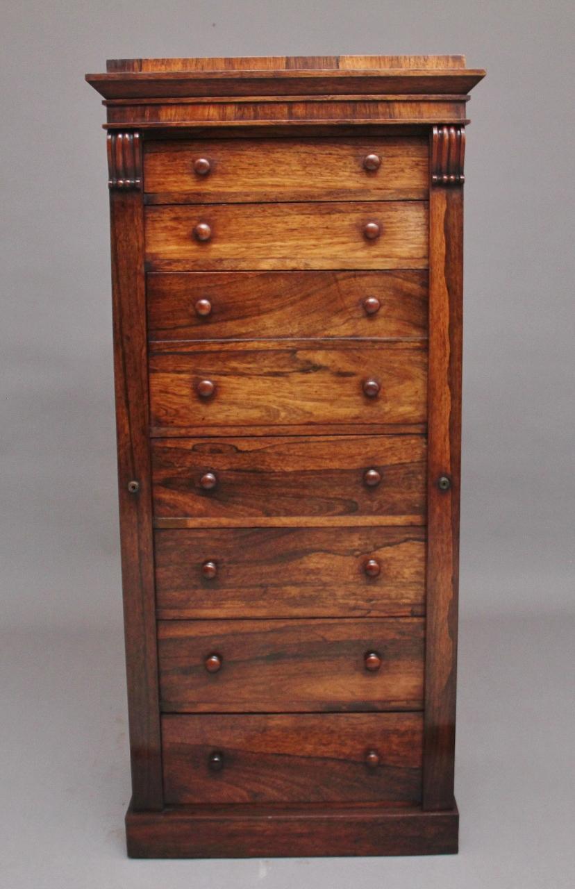Early 19th Century Rosewood Wellington Chest (1 of 16)