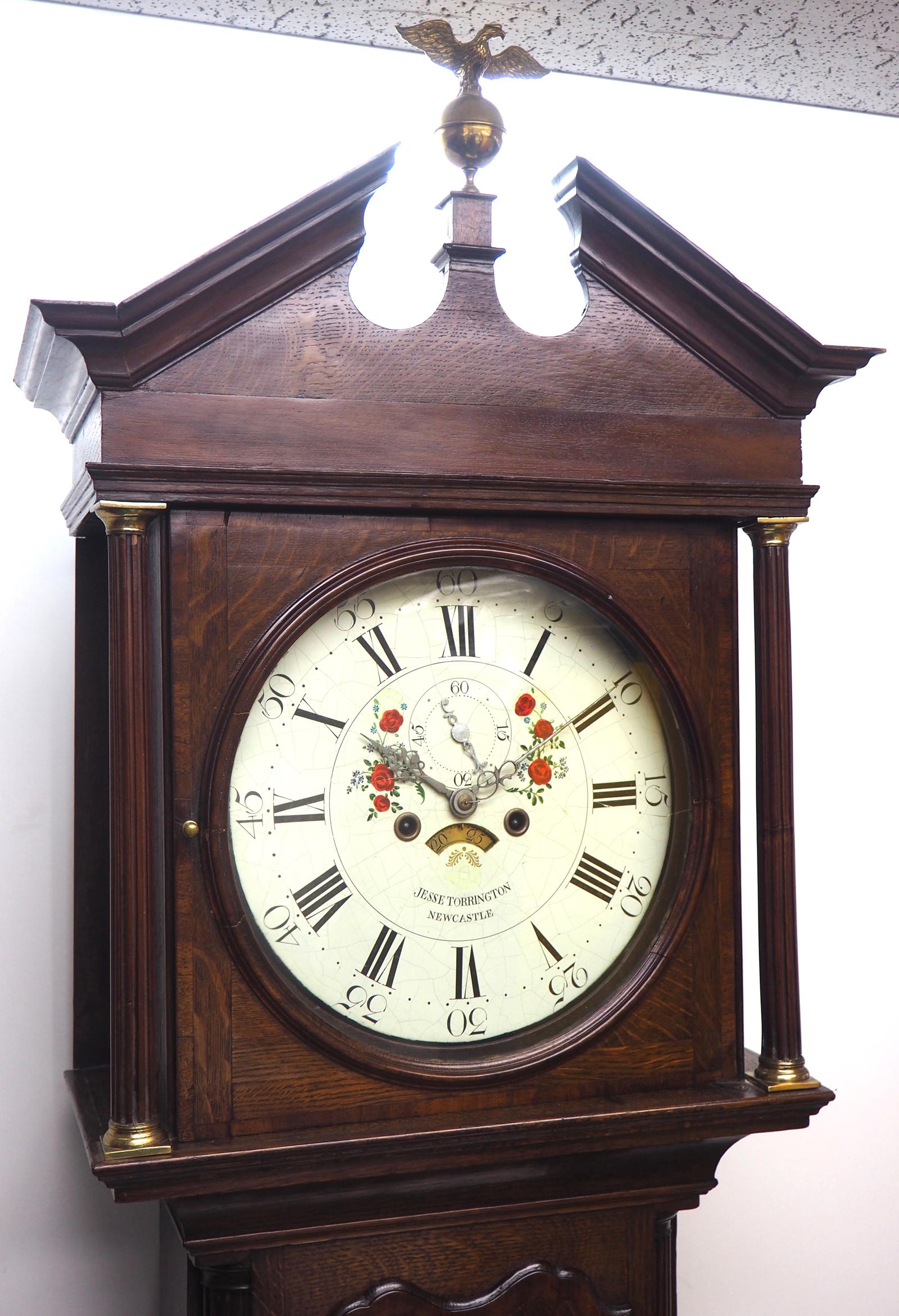 18th Century Longcase Clock Fine English Oak Newcastle Grandfather Clock Painted Dial c.1765 (1 of 15) 18th Century Longcase Clock Fine English Oak Newcastle Grandfather Clock Painted Dial c.1765 (1 of 15)