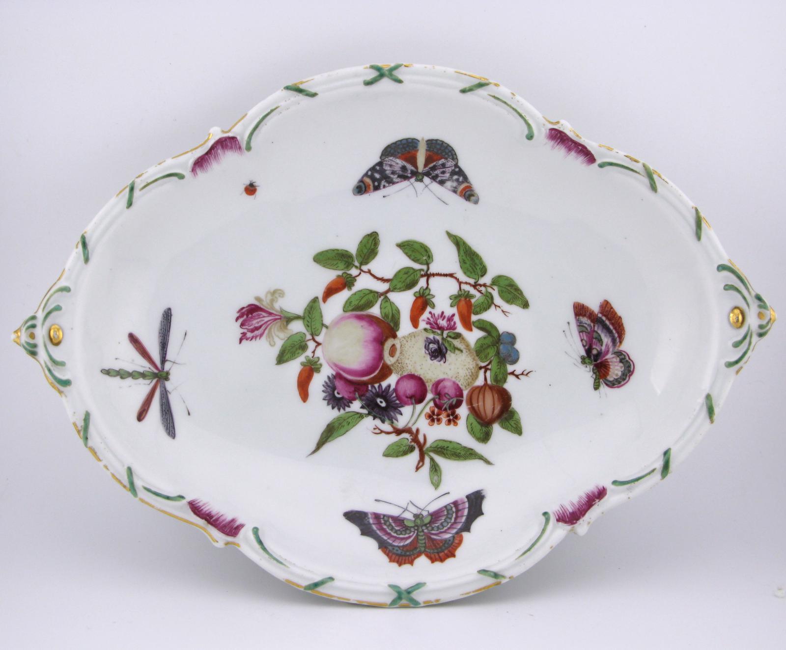 Chelsea Porcelain Dessert Dish 18th Century c.1765 (1 of 8)