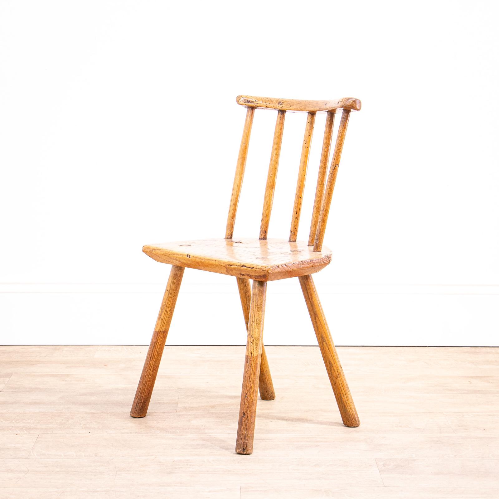Small Elm Primitive Stick Chair c.1800 (1 of 10) Small Elm Primitive Stick Chair c.1800 (1 of 10)