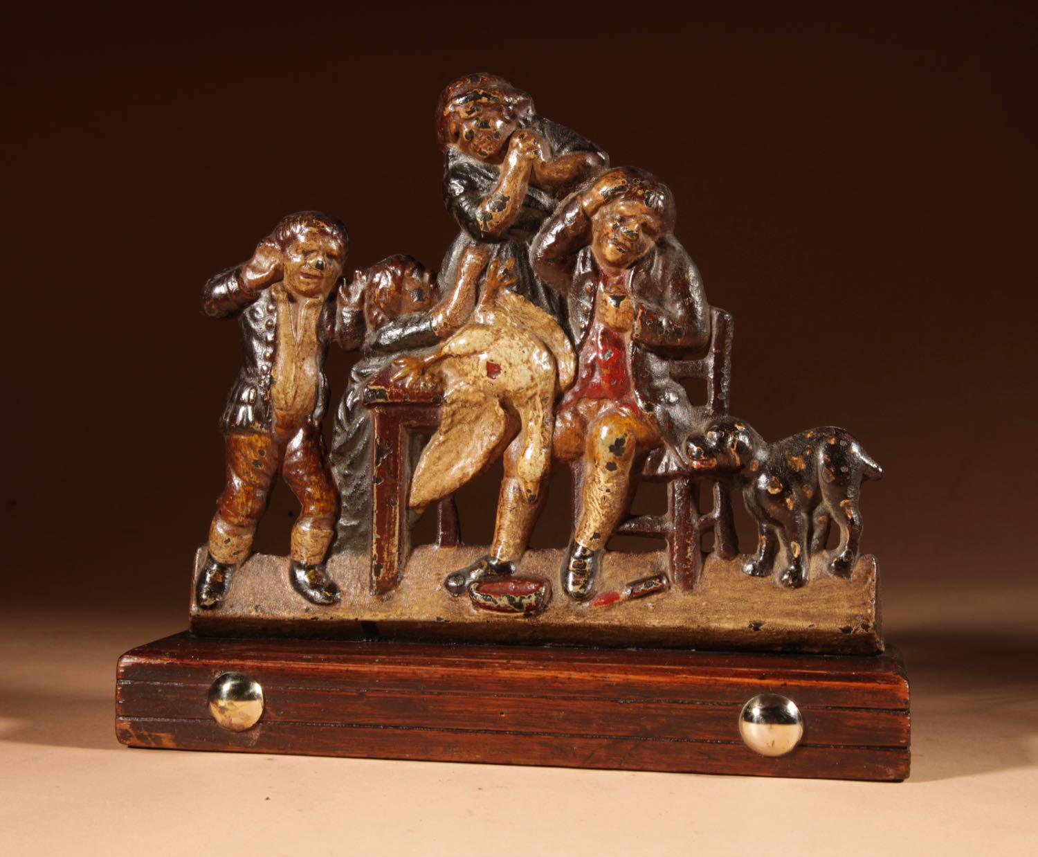 Original Painted Cast Iron Ornament (1 of 4)