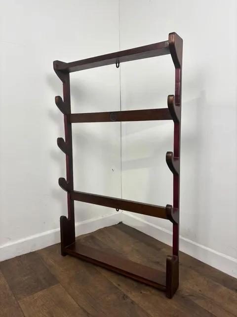 Vintage Oak Wall Mounted Gun Rack – Four Gun Holder (1 of 13) Vintage Oak Wall Mounted Gun Rack – Four Gun Holder (1 of 13)