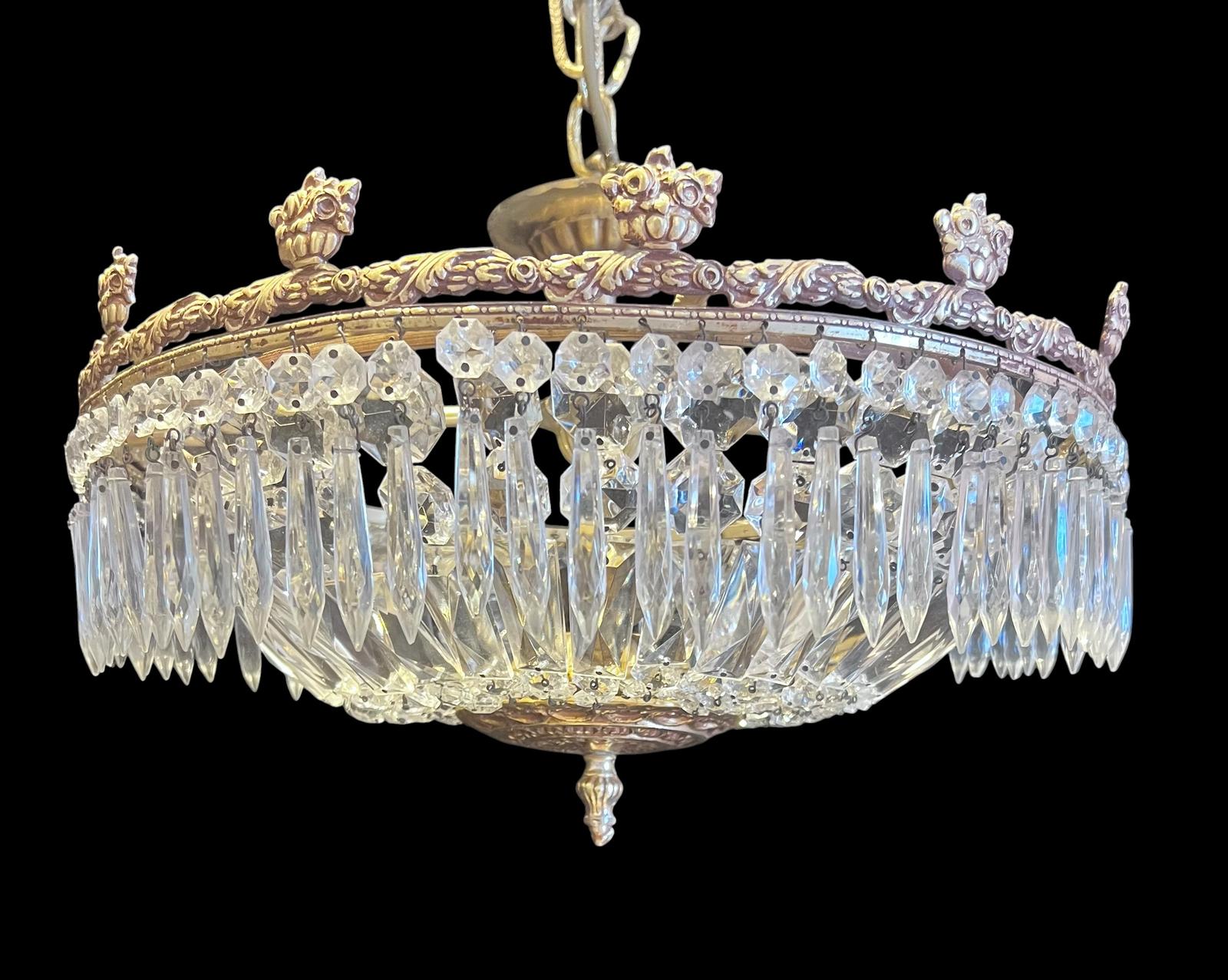 Antique Four Light French Plafonier Ceiling Light (1 of 9) Antique Four Light French Plafonier Ceiling Light (1 of 9)