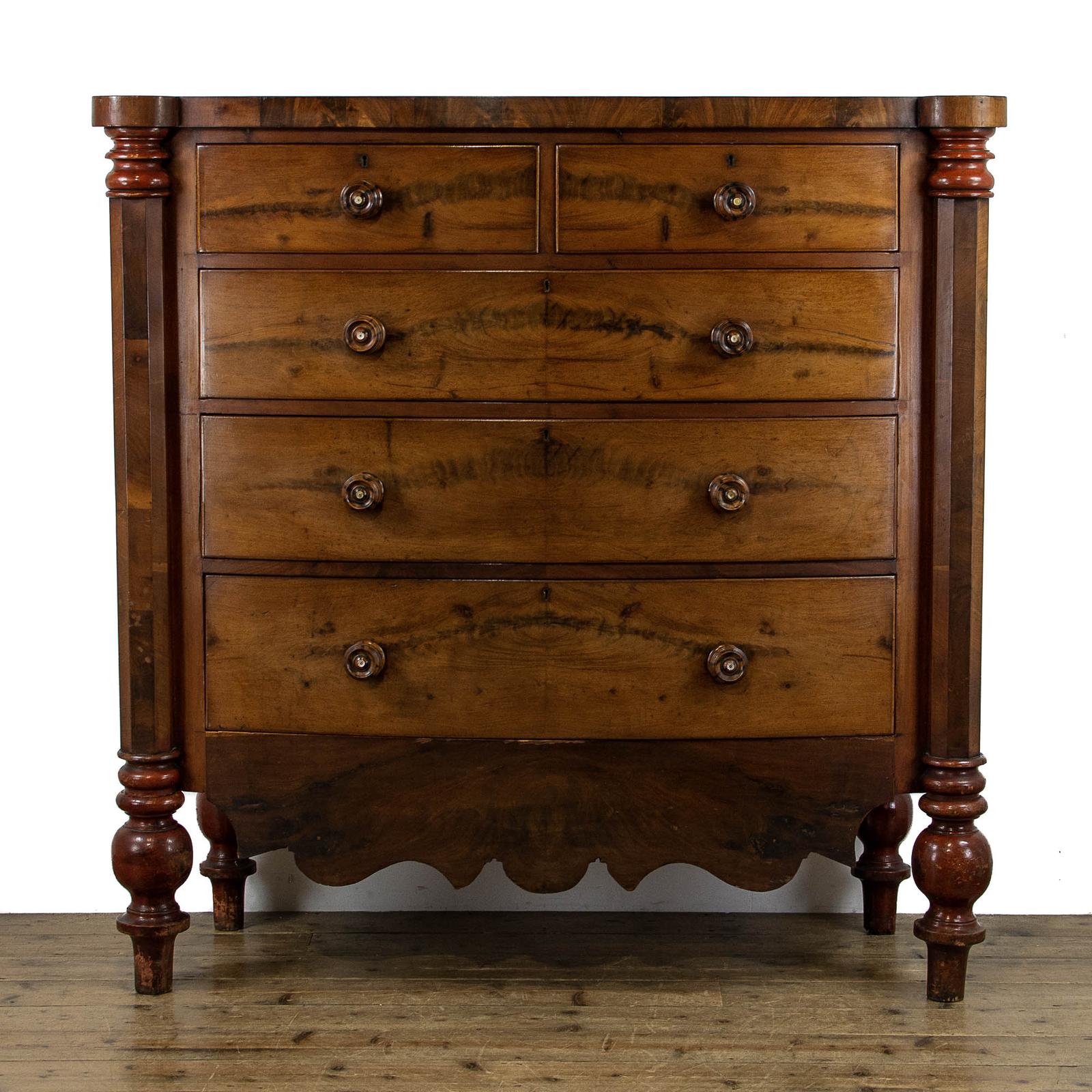 Large Antique Mahogany Bow Fronted Chest of Drawers (1 of 15) Large Antique Mahogany Bow Fronted Chest of Drawers (1 of 15)