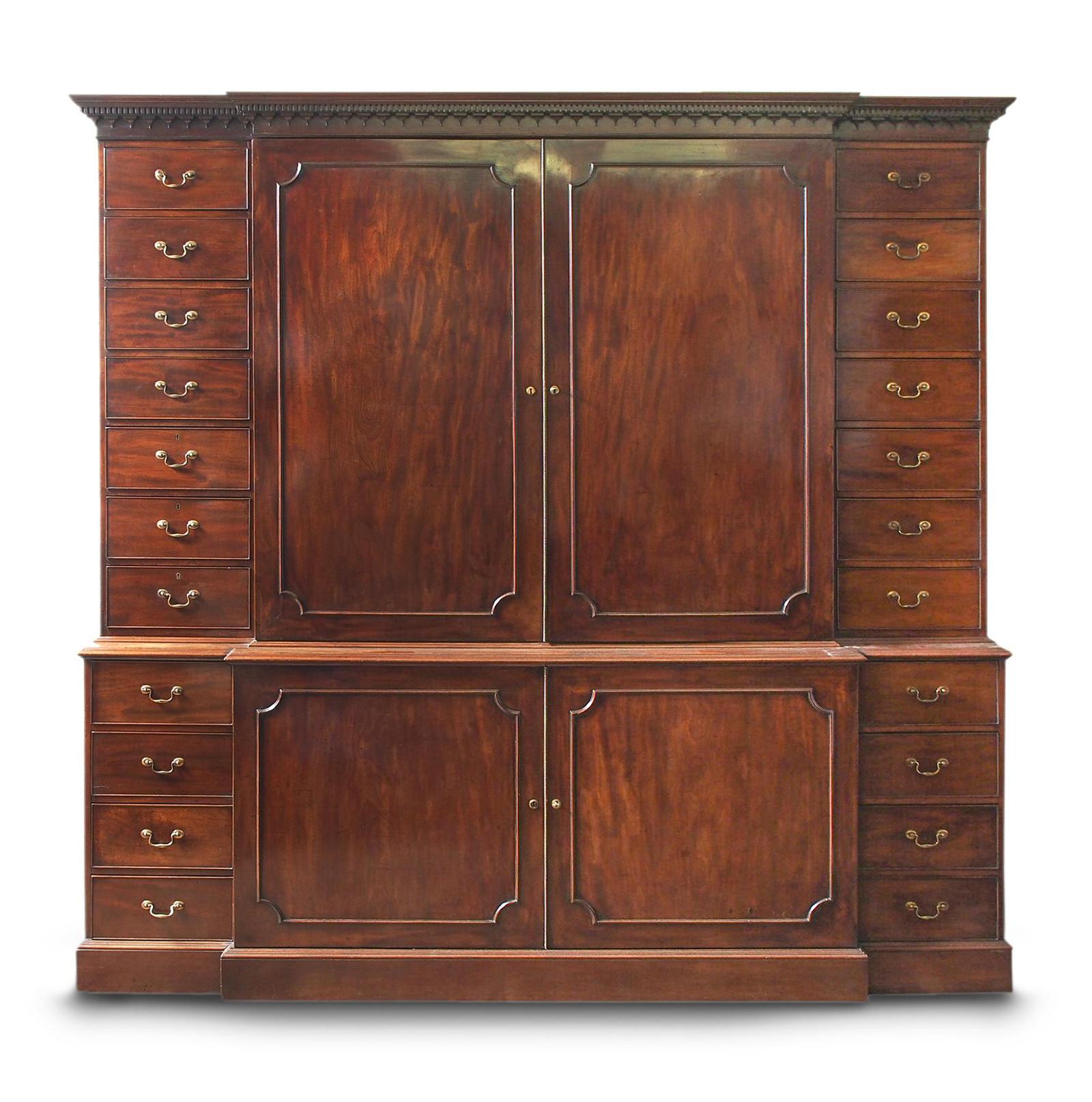 Antique George III Mahogany Estate Cabinet (1 of 7) Antique George III Mahogany Estate Cabinet (1 of 7)