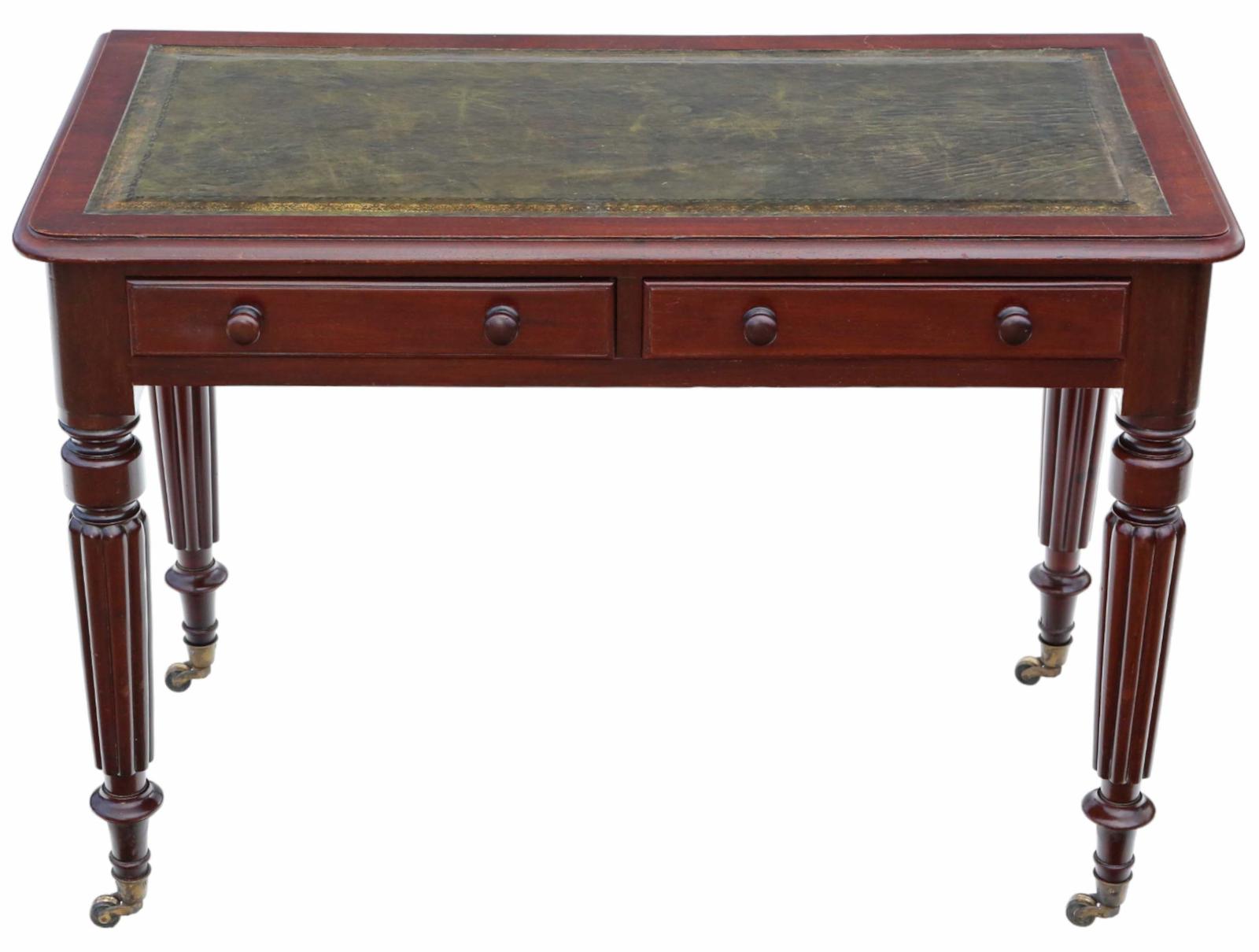 Antique Fine Quality 19th Century Edwards & Roberts Mahogany Writing Dressing Side Table Desk (1 of 8)