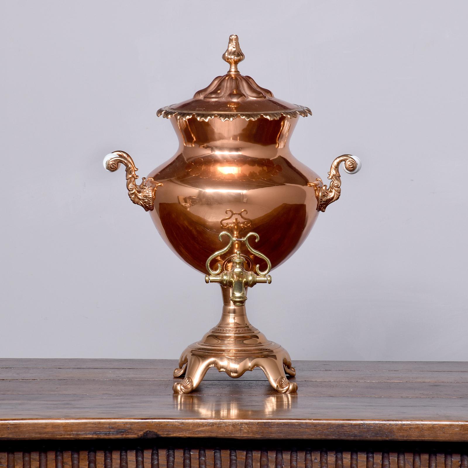 Impressive Early Victorian Copper & Brass Samovar by J.S. Pyrke & Sons of London (1 of 8) Impressive Early Victorian Copper & Brass Samovar by J.S. Pyrke & Sons of London (1 of 8)