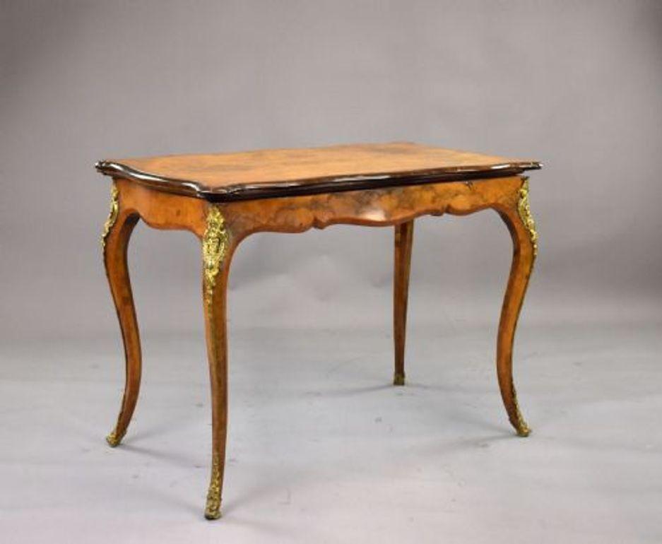 Victorian Burr Walnut Card Table Attributed to Gillow (1 of 16)