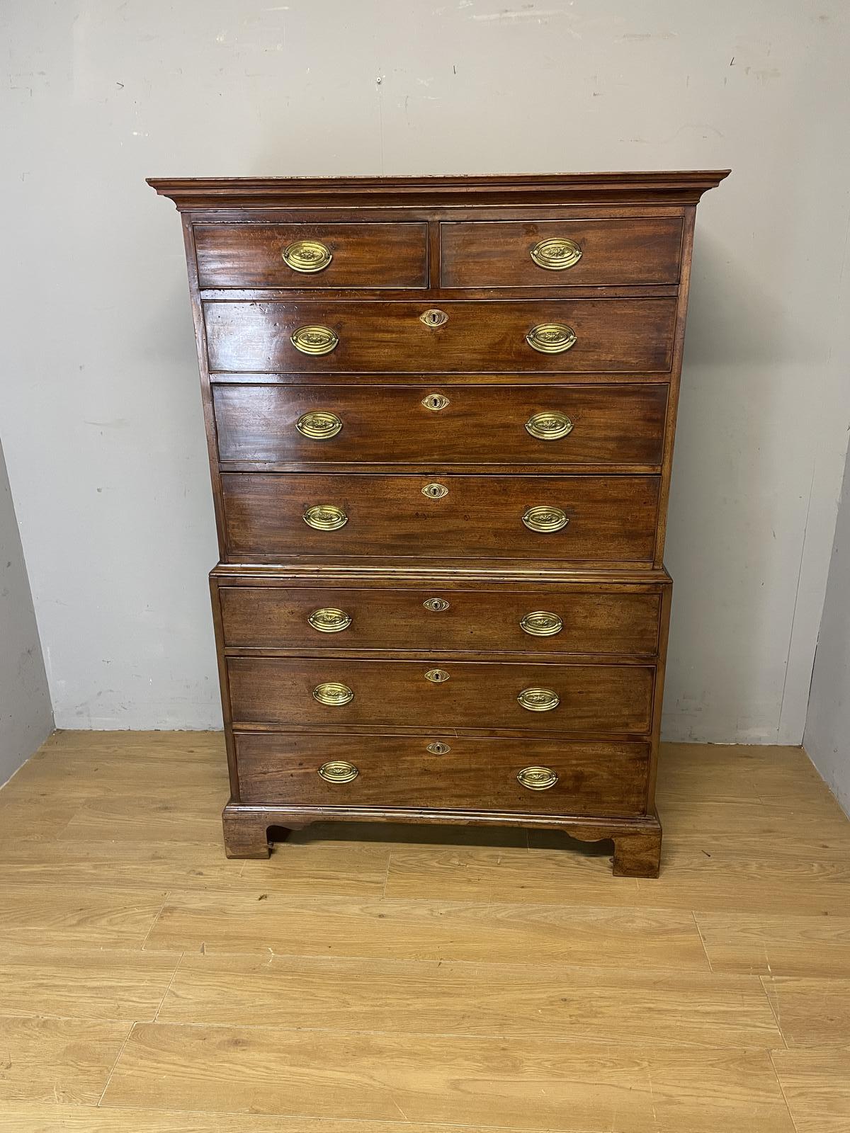 Georgian Mahogany Chest on Chest c.1790 (1 of 15)