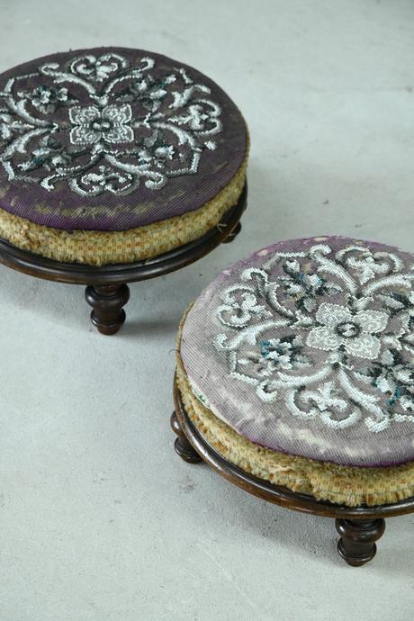 Pair of Victorian Beaded Stools (1 of 12) Pair of Victorian Beaded Stools (1 of 12)
