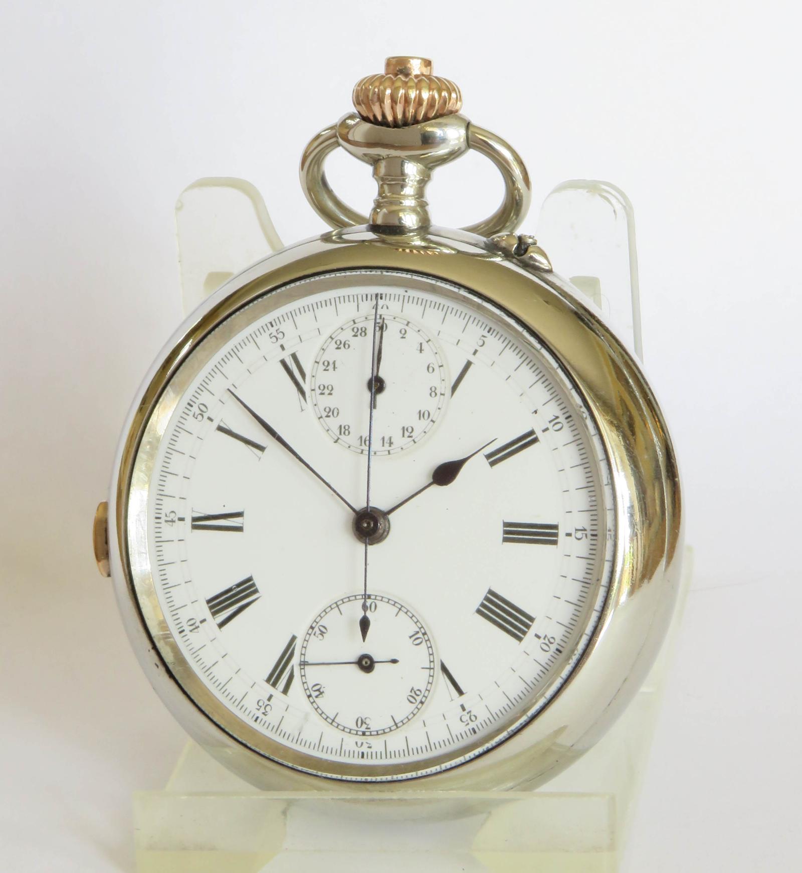 Pocket Watch : Antique Chronograph Pocket Watch (1 of 5)