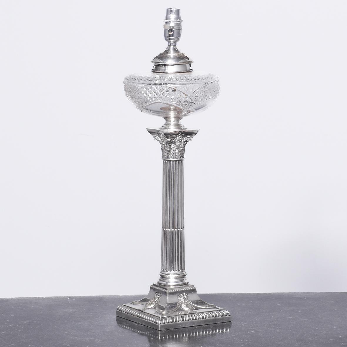 Victorian EPNS Oil Lamp Converted to Electricity (1 of 5) Victorian EPNS Oil Lamp Converted to Electricity (1 of 5)